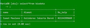 Project Membuat Crud Databases MySQL di COMAND PROMP pada WINDOWS