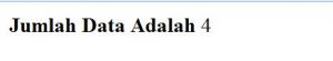 Cara Menghitung Jumlah Data Ditable Mysql Menggunakan PHP