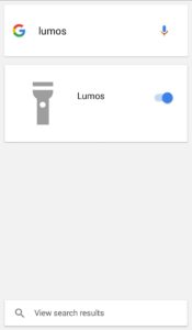 lumos-senter-on