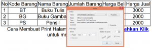 Cara Membuat Print Halaman Menggunakan PHP