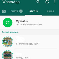 Cara Untuk Membuat Status Foto Maupun Video Pada WhatsApp
