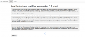 Cara Membuat Auto Load More Menggunakan PHP Mysql part 2