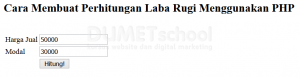 Cara Membuat Perhitungan Laba Rugi Menggunakan PHP
