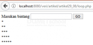 Cara Membuat Output Form Looping Segitiga