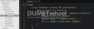 Cara Membuat Menu Dinamis Menggunakan Codeigniter dan Mysql