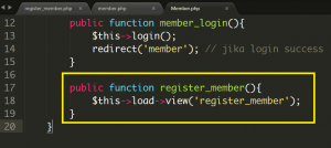 Cara Membuat Register Member Baru Menggunakan Codeigniter Part 1