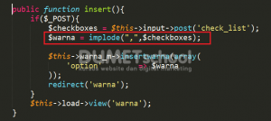 Cara Membuat Input Checkbox Menggunakan Codeigniter dan Mysql