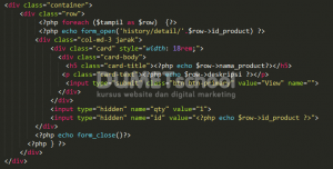 Cara Membuat History View Menggunakan Codeigniter Part 2