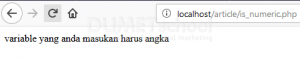 Memahami Fungsi Is_numeric Pada PHP
