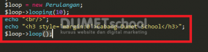 Cara Looping For dan Foreach Dengan OOP
