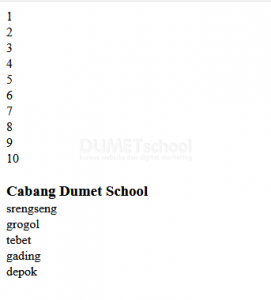 Cara Looping For dan Foreach Dengan OOP