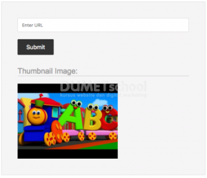 Menampilkan Gambar Thumbnail dari URL Video YouTube menggunakan PHP
