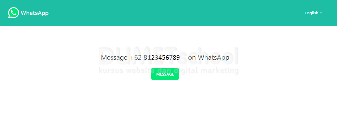 Cara Membuat Pesan Whatsapp Di Website