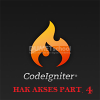 Cara Membuat Login Dengan Hak Akses Menggunakan Codeigniter PART IV