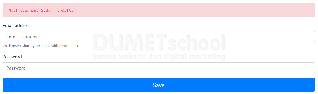 Cara Membuat Inputan Unique Menggunakan Fungsi Mysqli_Num_Rows()