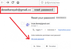 Reset Password Dengan Verifikasi Email Menggunakan Codeigniter Part 2