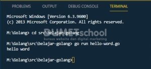 Cara Membuat Program Golang Sederhana Hello Word