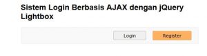Sistem Login Berbasis AJAX dengan jQuery Lightbox Part 1