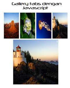 Membuat Tampilan Gallery Dengan Tabs Javascript